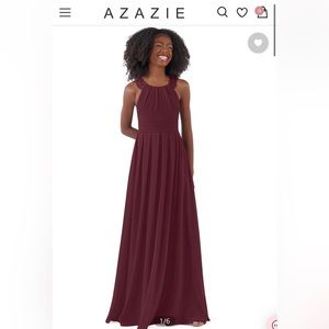 NWT Azazie Colleen cabernet dress